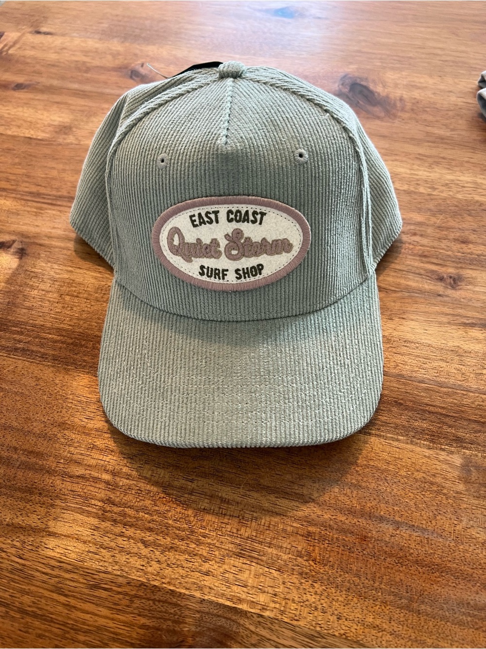 Quiet Storms Corduroy Baseball Cap with East Coast Surf Shop Patch -